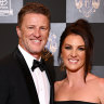 Gold Coast coach Damien Hardwick and partner Alexandra Crow at last year’s Brownlow Medal.