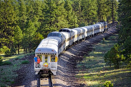 Scenic siding… Grand Canyon Railway.