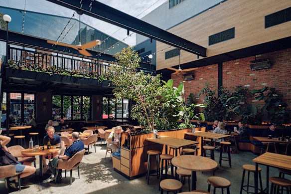Hampton Hotel's atrium.