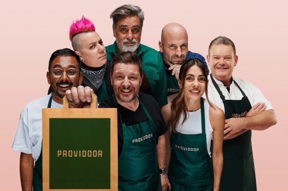 Justin Narayan, Anna Polyviou, Manu Feildel, Matt Preston, George Calombaris, Silvia Colloca, Gary Mehigan are among the chefs who have signed on to have their meals prepared and delivered by Providoor.