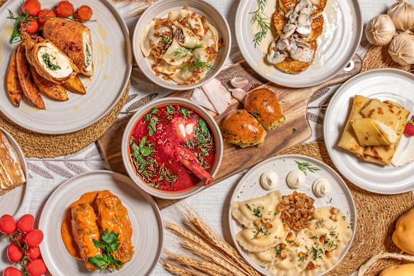 Dishes at Otakoi, Melbourne’s only Ukrainian restaurant opening late July.