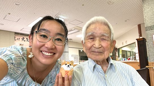 I visited my grandpa in his aged care home in Kitakyushu this week.