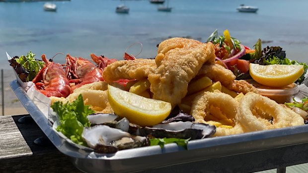 The seafood platter.