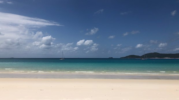 Whitehaven Beach, on Whitsunday Island.