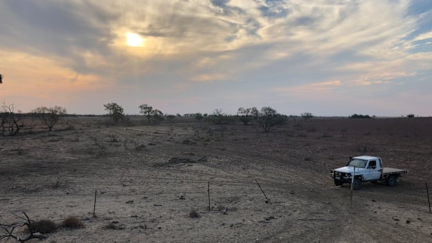 Jody Brown’s family station outside Longreach has suffered years of drought.