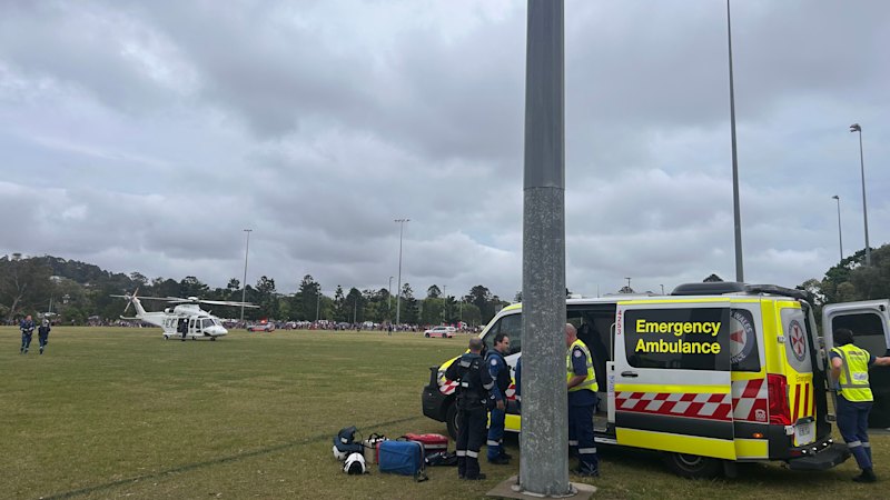 Newcastle crash LIVE updates: Multiple injuries, driver arrested after car hits Knights crowd