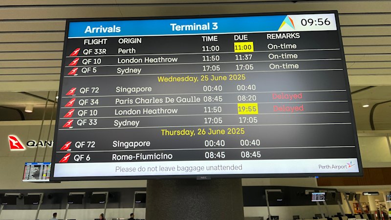 Perth to Paris passengers landing back in WA after 15 hours in the air