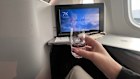 Settling in for the long haul in an Air Canada Signature Class seat.