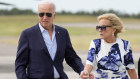 Joe Biden and Jill Biden arrive on Marine in East Hampton to convince wealthy donors he can fight the election.