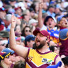 Brisbane fans show their support during the 2023 AFL Grand Final at the MCG. If you can’t be there in person, then where can you go?
