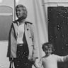 Sheryle Bagwell, as a child, and her mother on a cruise from Sydney to Melbourne.
