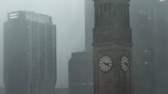 Storm over Brisbane CBD on Monday, 24/11/2025. Pic credit: Cameron Atfield