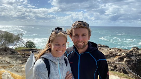 Swiss cyclists Adrian Rotheneuhler and partner Merlina plan to cycle from Brisbane to Cairns. In the future they would cycle around Minjerribah if trails were in place.