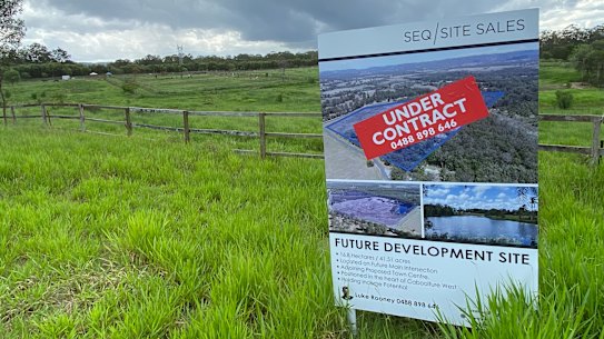 A horse stables stud on Bellmere Road which will be part of the Caboolture West development - is listed as under contract and adjoining a major town centre.