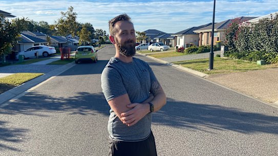 Matt Ashton, 39, from Wales, moved to Pallara, to build a new home. He loves the location, but says bus travel is ‘painful’, forcing him to drive.