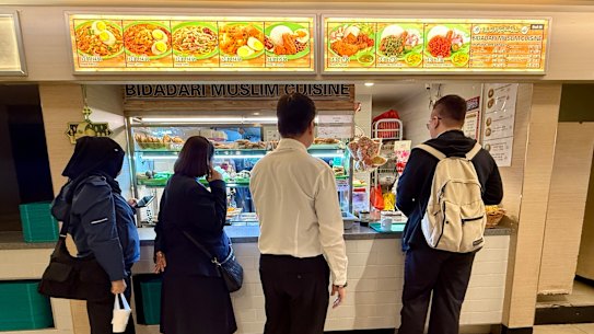 Staff canteen at Changi Airport’s Terminal 1. 