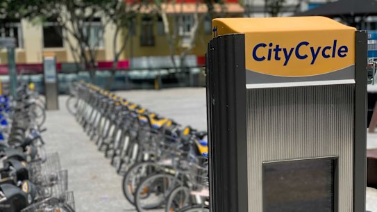 Brisbane CityCycle scheme generic stock bicycle bike bikes