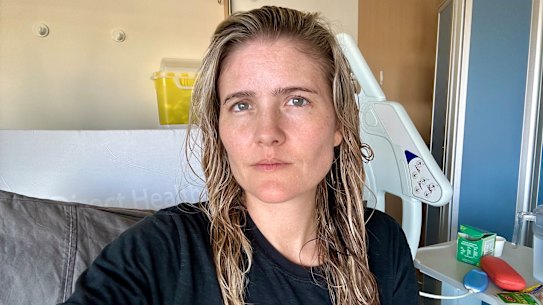 WA Greens health spokesperson Sophie McNeill in Fiona Stanley Hospital.