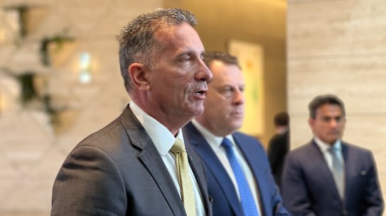 Papalia speaking on Tuesday.