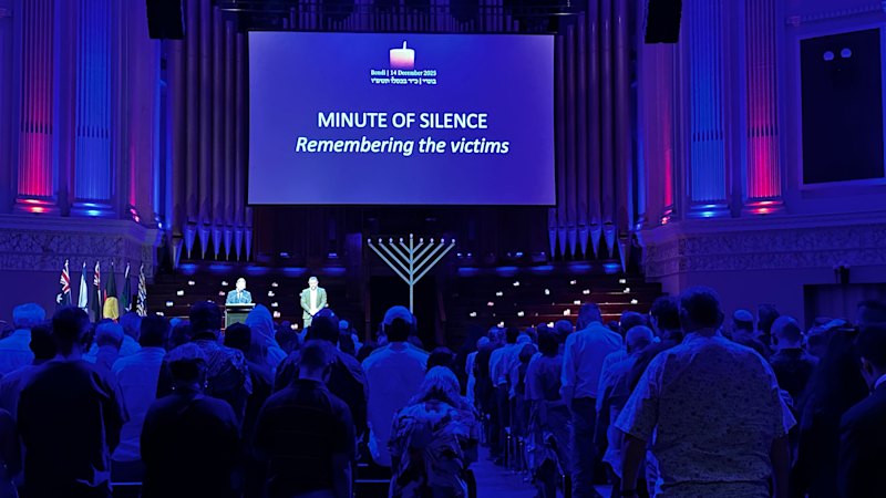 Brisbane leaders unite against antisemitism at City Hall rally