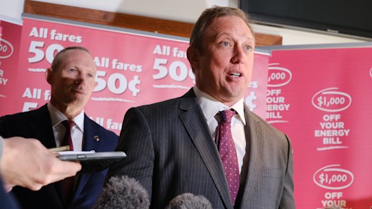 Queensland Premier Steven Miles and Energy Minister Mick de Brenni.