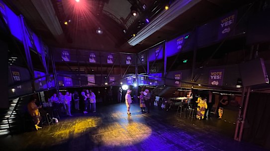 A sad vibe at the Perth Yes23 event.