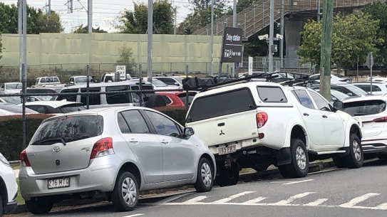 The park ‘n’ ride and bike parking options at Oxley train station.