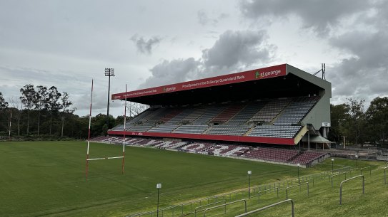 Ballymore’s eastern stand, which the Queensland government’s Stadiums Taskforce recommended be demolished.