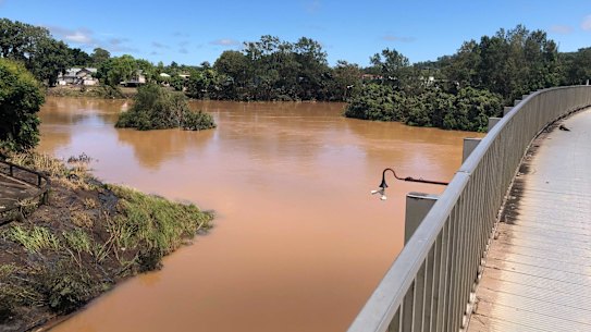 On Thursday, locals woke up to see the water had receded further in Lismore overnight.