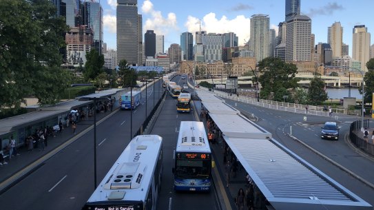 Brisbane's bus routes are under scrutiny for the number of times they have been forced to skip stops due to overcrowding.