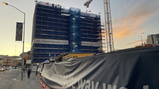 Cross River Rail site at Roma Street.