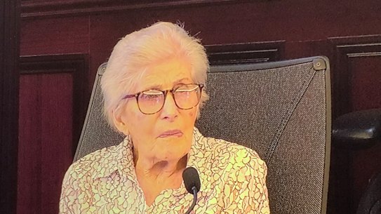 Darryl Melchhart, 90, appears at the Royal Commission into Aged Care in Sydney.