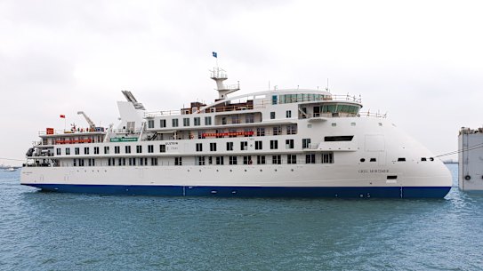 The Greg Mortimer cruise ship is stranded off the coast of Uruguay.
