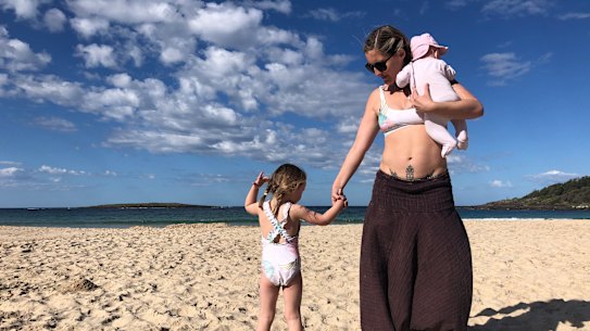 Amy Molloy with children suffers from GOGO - guilt over going out.