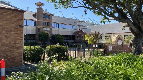 The red-brick, heritage-listed buildings currently occupied by East Brisbane State School.