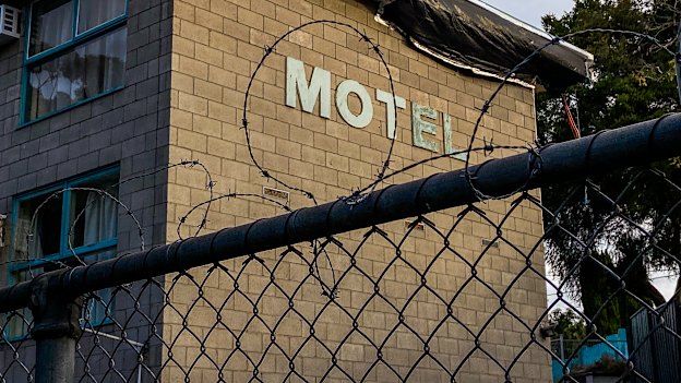 Coburg Motor Inn is used as emergency accommodation for homeless people and people recently released from jail. Two people have died there this month.