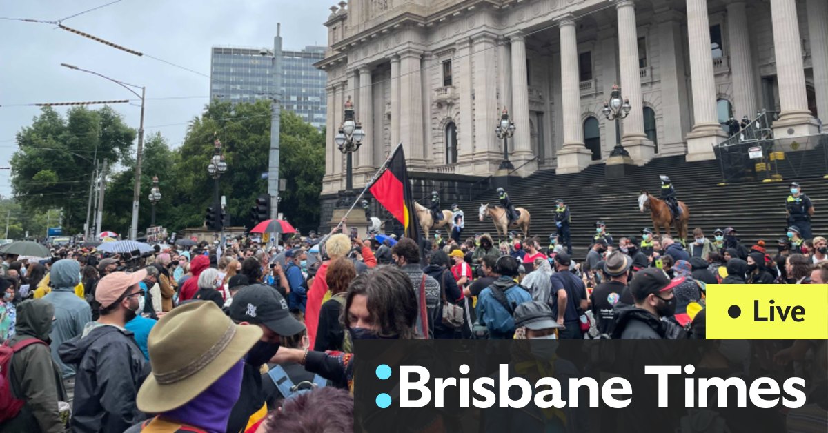 Australia Day protest LIVE Thousands join Brisbane Invasion Day rally