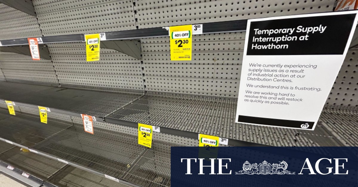 Woolworths shortages Woolies to reopen one of five distribution centres disrupted by industrial