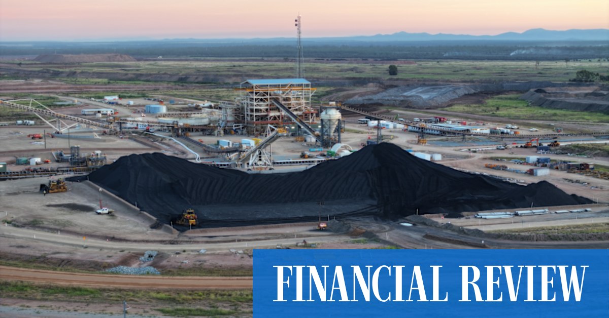 afr.com - Sarah Thompson, Kanika Sood, Emma Rapaport - PE-backed Queensland coal mine Olive Downs in safe harbour