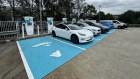 Evie Networks’ EV charging station at Seven Hills, Sydney. 