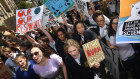 Approximately 20,000 students attended the climate march.