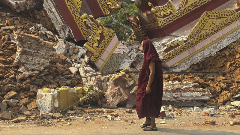 Quake disaster has exposed a Trump-sized void on the world stage. China is stepping in