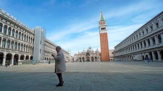 Italy's lockdown has produced unprecedented quiet in Venice.