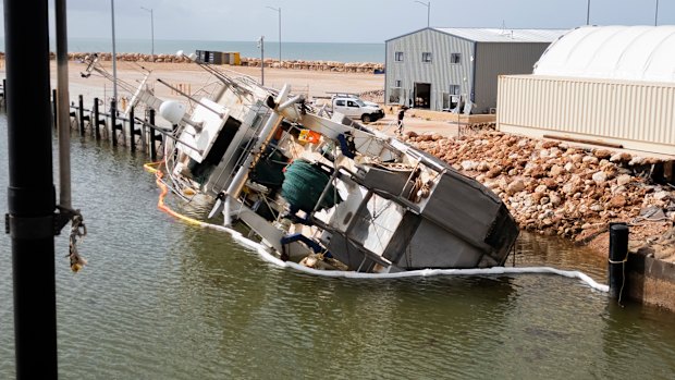 Tropical Cyclone Narelle left a trail of destruction in Exmouth.