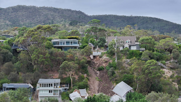 The cliff in McCrae experienced four landslides between November 2022 and January 2025.