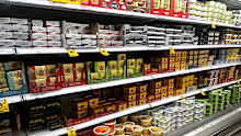 Supermarket spreadable butter 