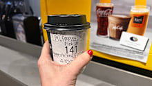 Takeaway coffee cup