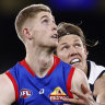 Bulldogs ruckman Tim English is unlikely to play next week against Brisbane.