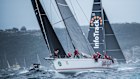 Wild Oats XI leads Infotrack at the start of last year's Sydney to Hobart.