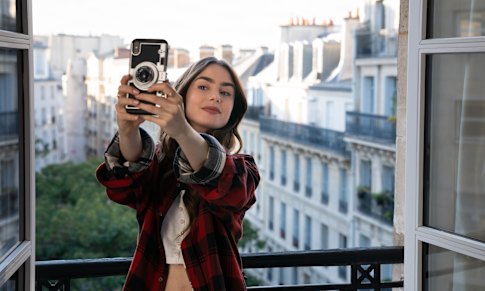 We’d be Instagramming all day too if we lived in Emily’s (Lily Collins) apartment.